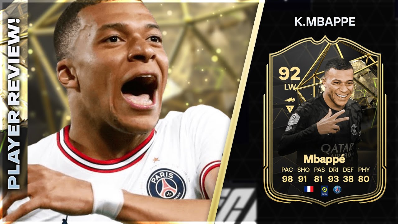 BACK IN PACKS 👀!!!!! INFORM 92 RATED KYLIAN MBAPPE PLAYER REVIEW = EA FC24 ULTIMATE TEAM