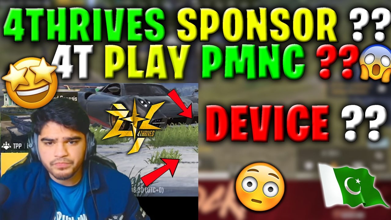 4THRIVES SPONSOR ISSUE ?? 4T PLAY PMNC TOURNAMENT | WHICH DEVICE SPONCER !! ESPORTS TALKS 2026
