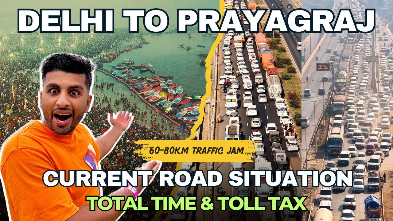 Delhi to Prayagraj by Car | Delhi to Prayagraj Road Situation | Mahakumbh 2025 | Thakur Saurav Vlog