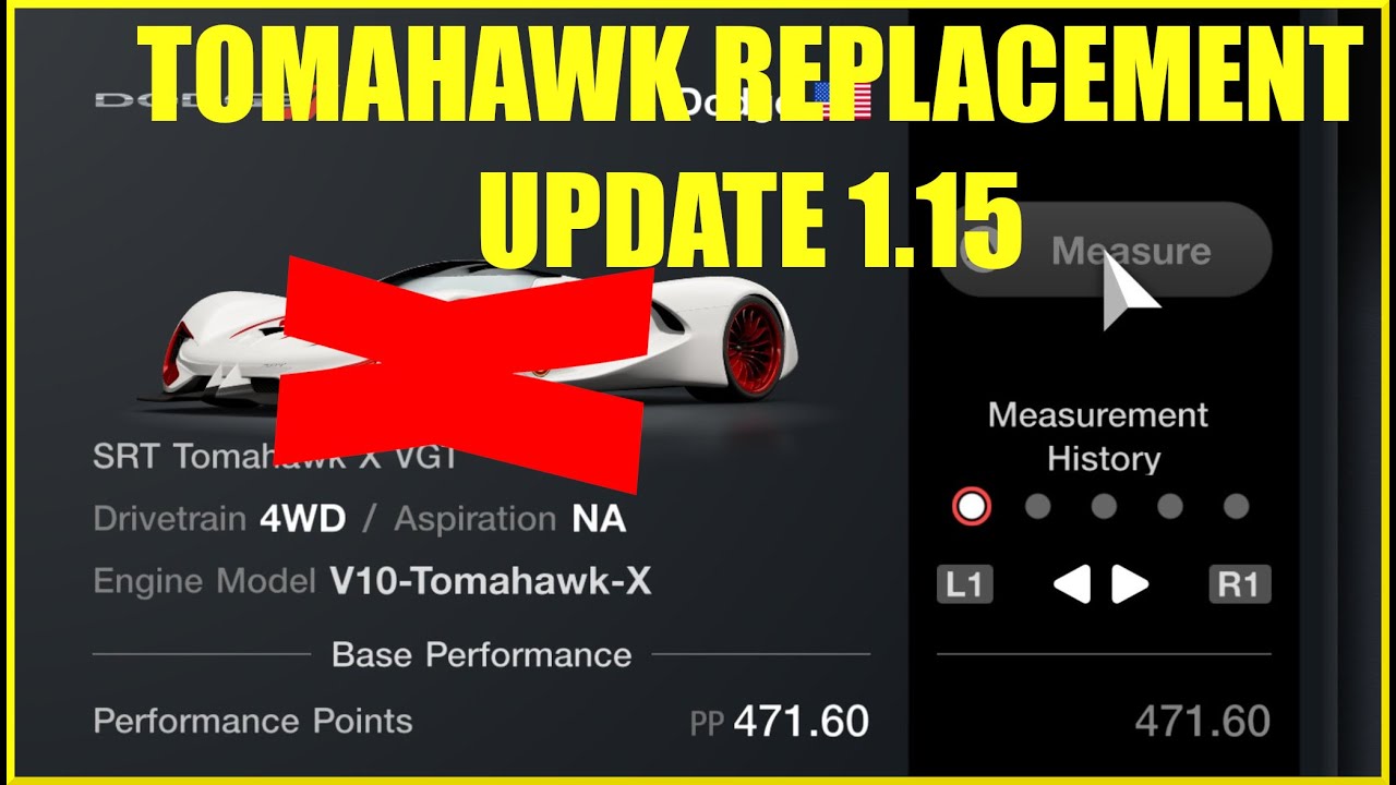 Tomahawk Update 1.17 replacement method for Gran Turismo 7 Credits