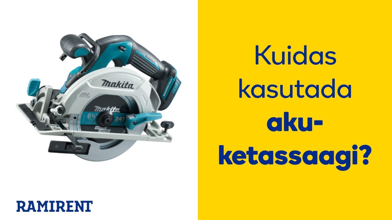 Akutoitel ketassae kasutamine