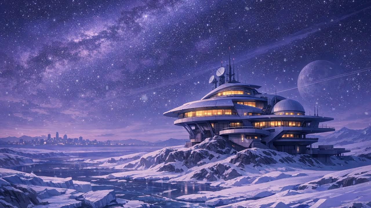 🎧 Gentle Background Music For Study | ❄️ Cozy Winter Stream | The Snow Planet