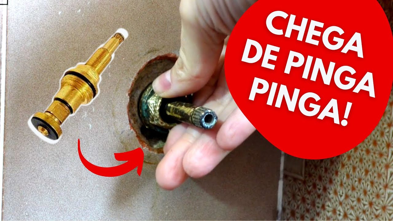 Como trocar reparo do registro de pressão - chega de chuveiro pingando!