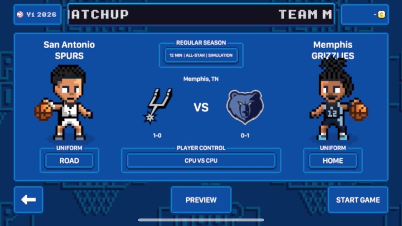 Hoop Land Week 2 SAS vs MEM Simulation Series