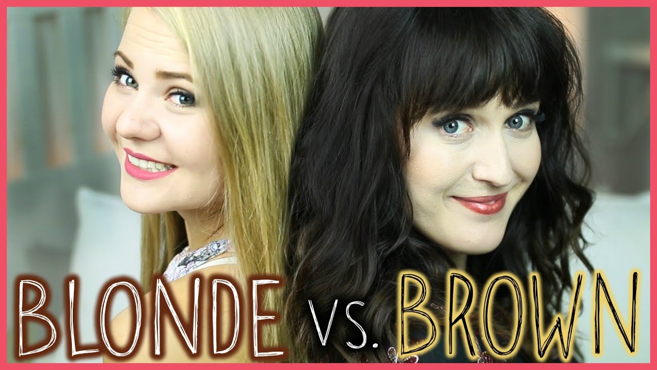BLONDE vs. BROWN!  3 Frisuren - 2 Haartypen!