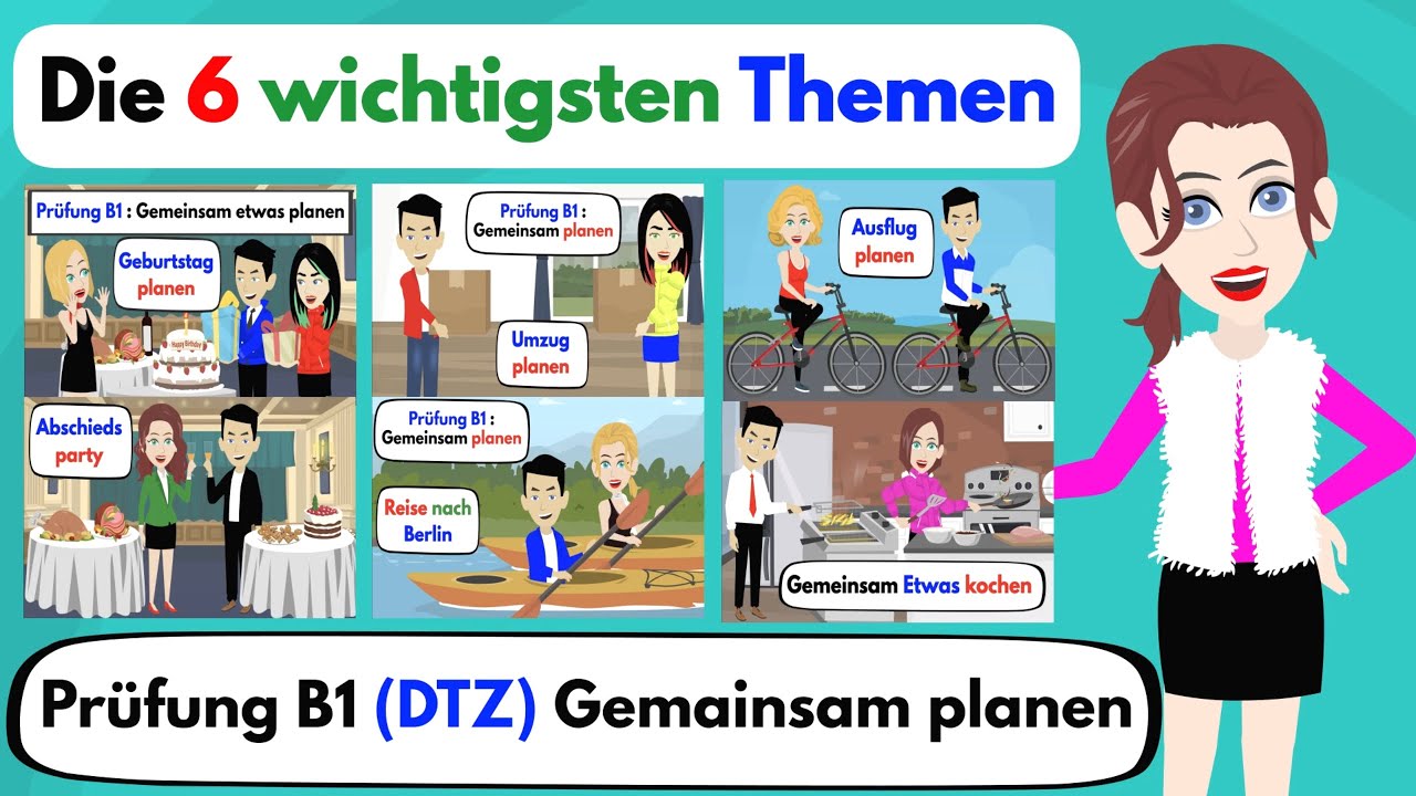 Экзамен G.A.S.T B1 | 6 самых важных тем Планируем что-то вместе (G.A.S.T и DTZ)