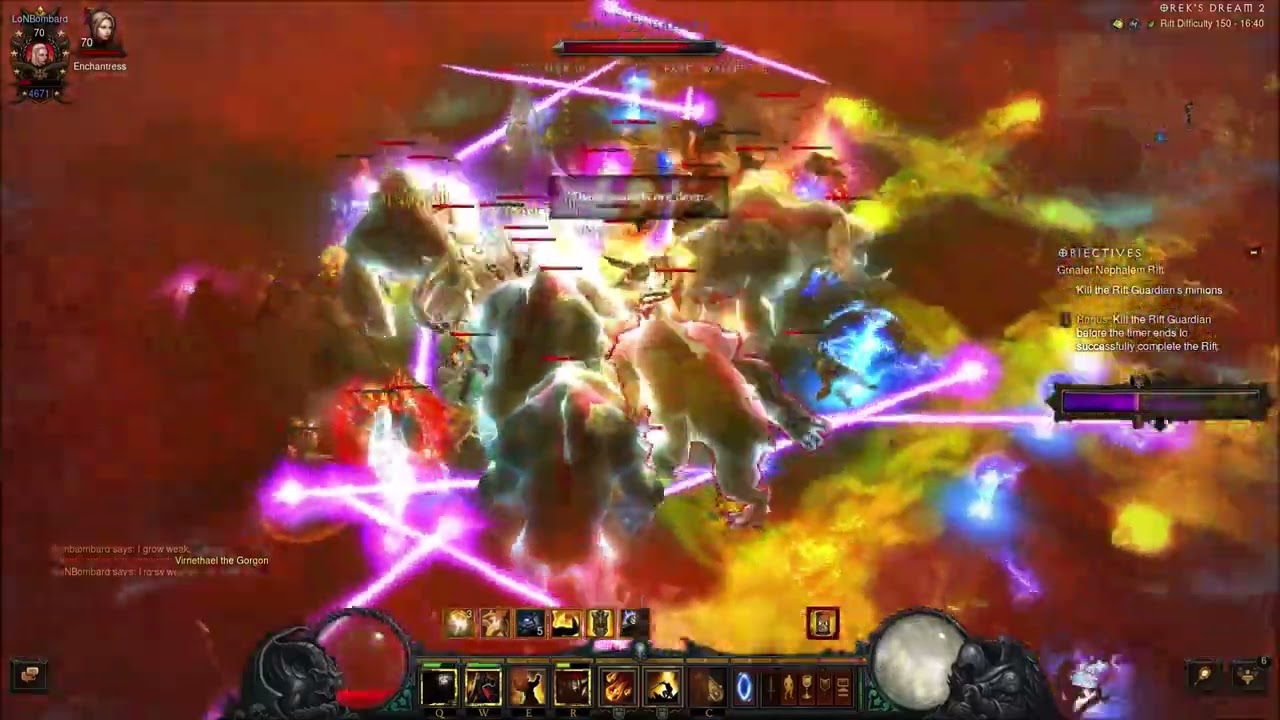 [Diablo 3] LoN Bombardment Crusader - Tier 150 - Rank#1 - Season 34