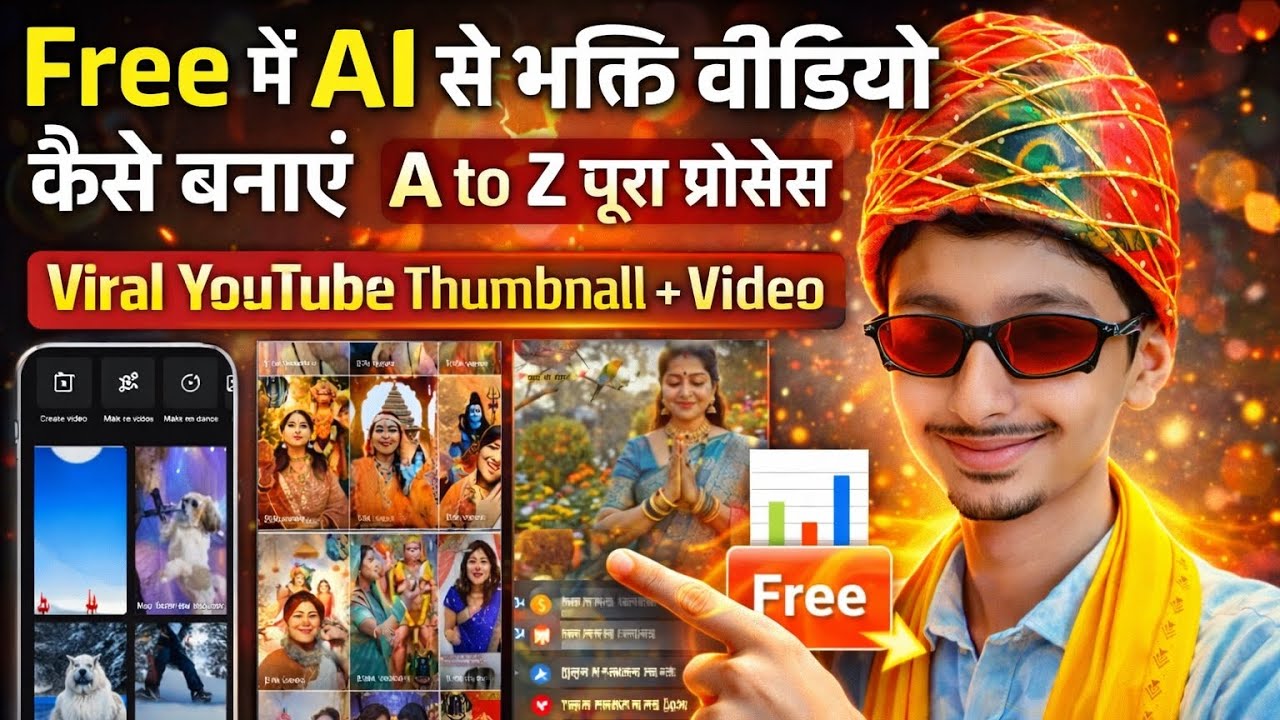 AI Se Bhakti Video Banaye Free Me | A to Z Process | YouTube Viral