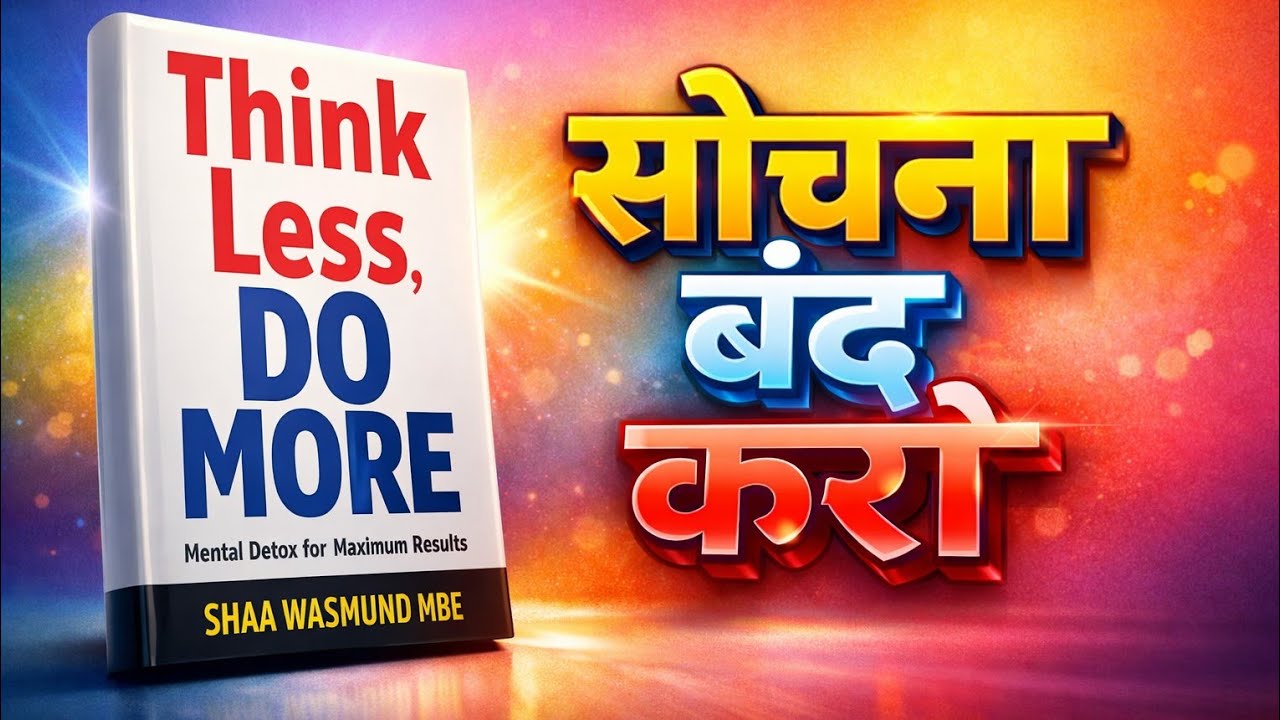 Overthinking से कैसे निकले | think less do more Book summarie| the reading room 
