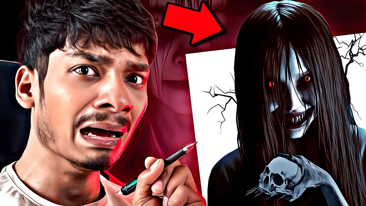 Aaj mene Raat ke 3 baje BHOOT ka Drawing Banaya 😱 REALISTIC GHOST DRAWING || VLOG