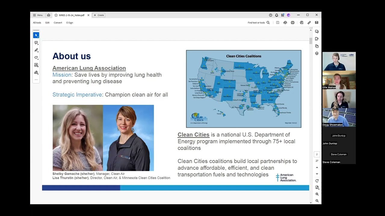 Minnesota Clean Cities Coalition Overview & MN Support for Electric Vehicles
