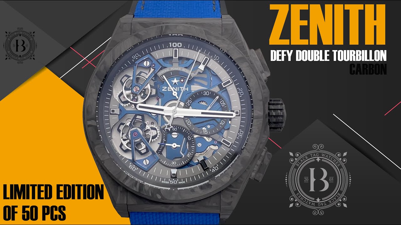 Zenith Defy Double Tourbillon Carbon Limited Edition  10.9000.9020/79.R918