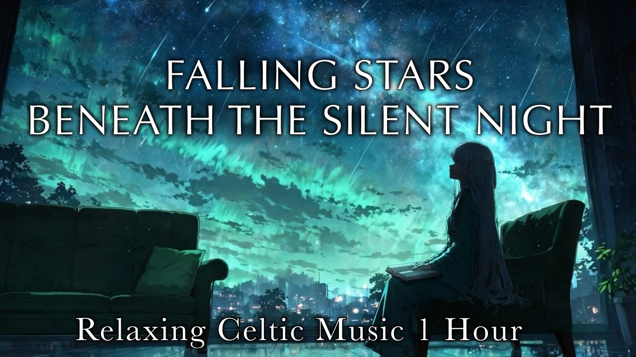 Falling Stars Beneath the Silent Night — Celtic Melodies Carried by the Gentle Wind
