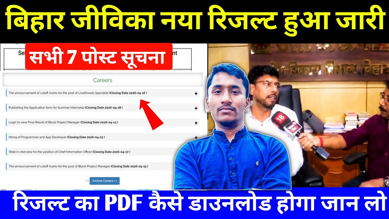 Bihar Jeevika Recruitment New result just released💯 Bihar Jeevika Result Out Check Now Jeevika 2747 Out 