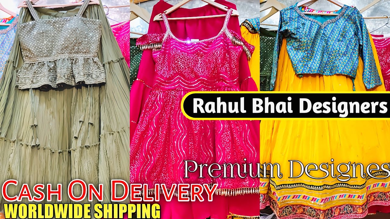 Rahul Bhai Designers ! Cash On Delivery Available ! New Latest Croptop, Sharara, Gowns Collection