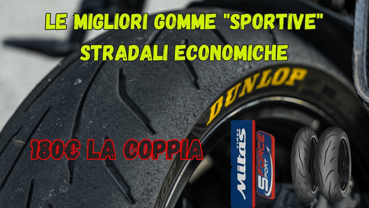 Le migliori GOMME ECONOMICHE per moto: DUNLOP Qualifier core vs MITAS sf+