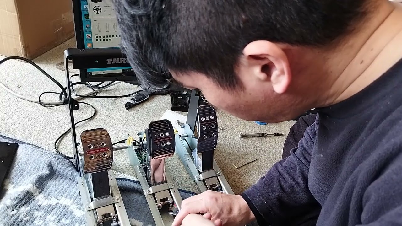 [自作部品] T500RSペダル T3PA PRO修理キット  全開不可 ひきずり 感度ピクピクとおさらば！ ドリル＆位置合わせ不要！