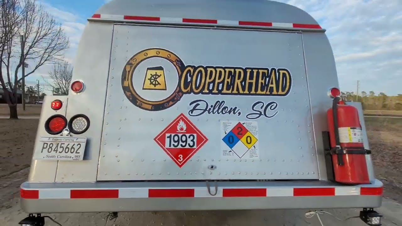 Copperhead Cove Marine's new fuel truck for those thirsty RM500 reclaimers.