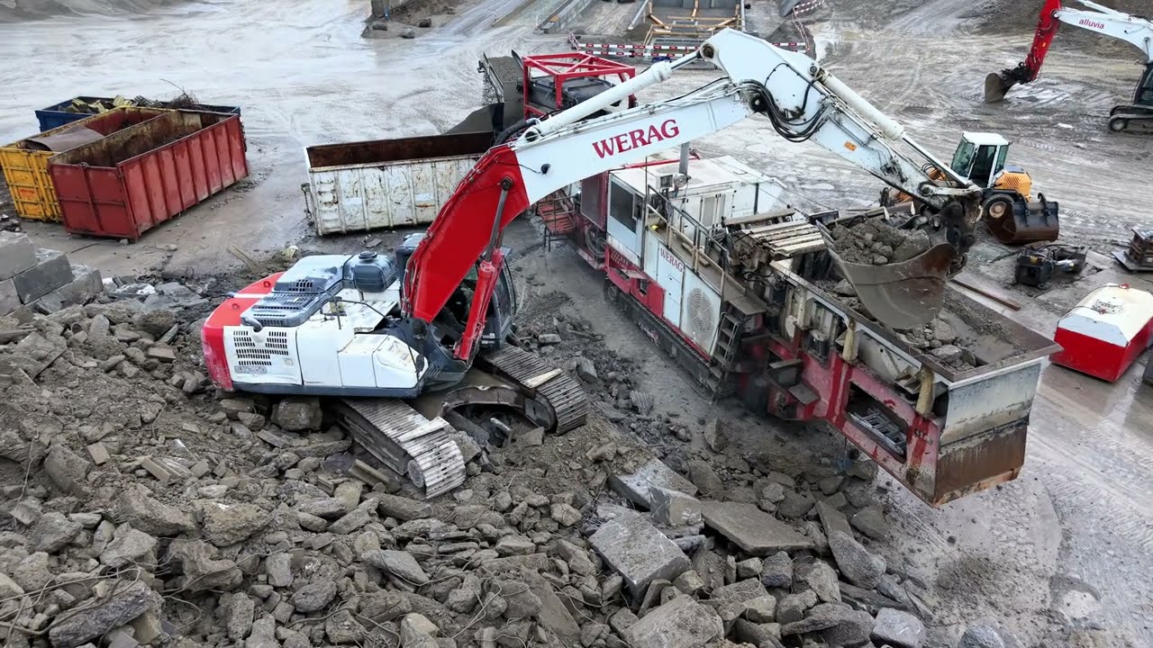GIPO Kombi FDR 130 mit Kobelco SK350 Alluvia AG @GIPO_OFFICIAL 