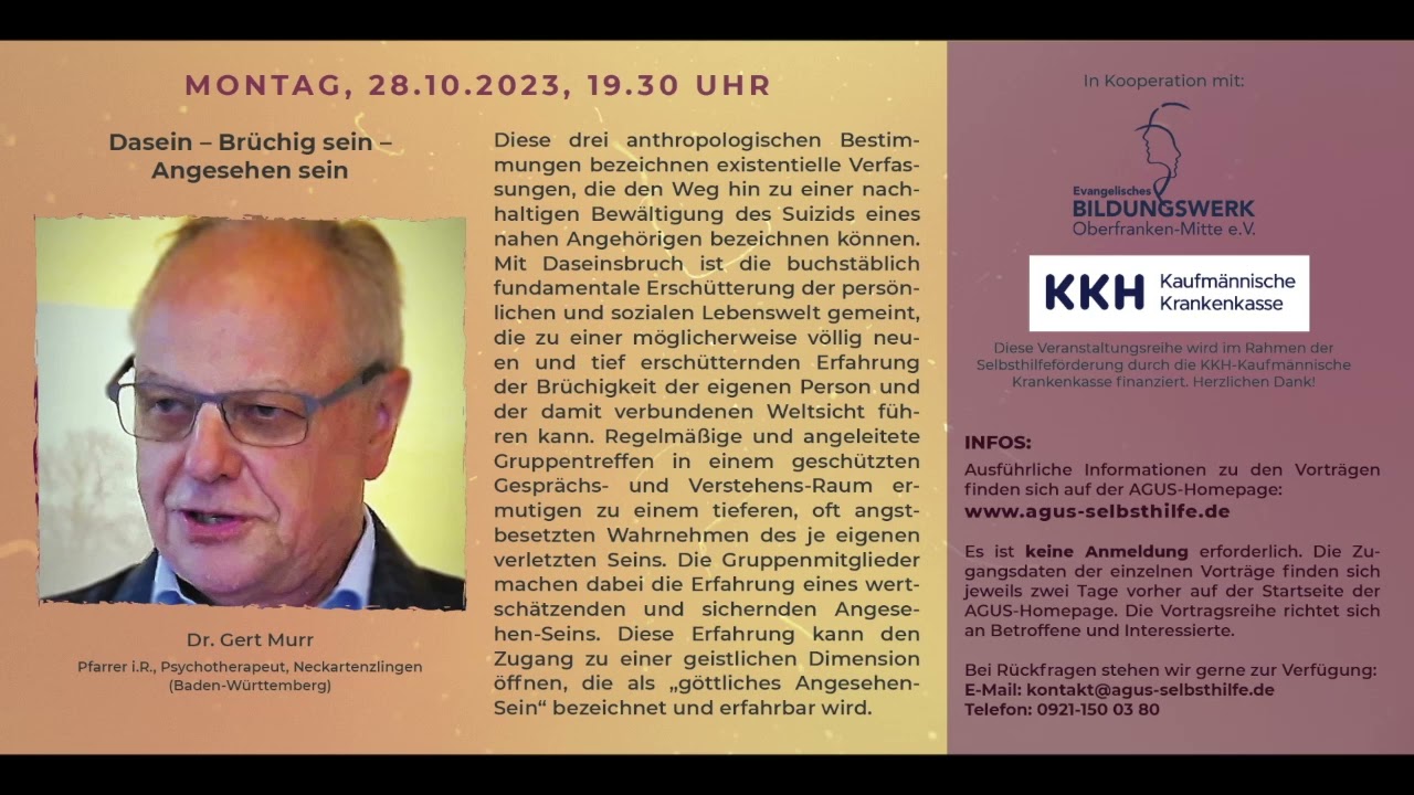 Daseinsbruch - Br&uuml;chig sein - Angesehen sein