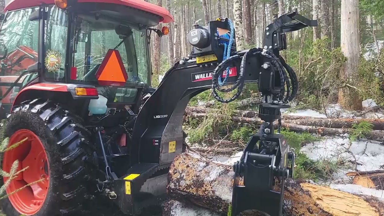 Skidding deadwood.#kubota #sany #wallenstein #forestry 