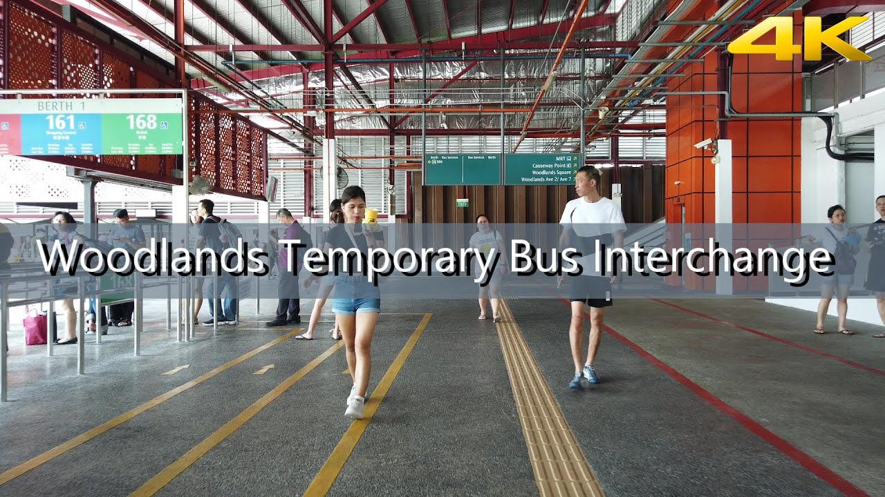 Woodlands Temporary Bus Interchange Virtual Walking [Singapore] 4K