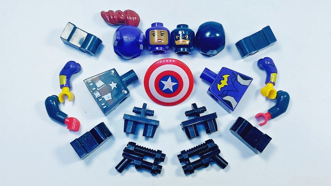 LEGO CAPTAIN AMERICA AND LEGO BAT GIRL PURPLE | ASSEMBLE LEGO