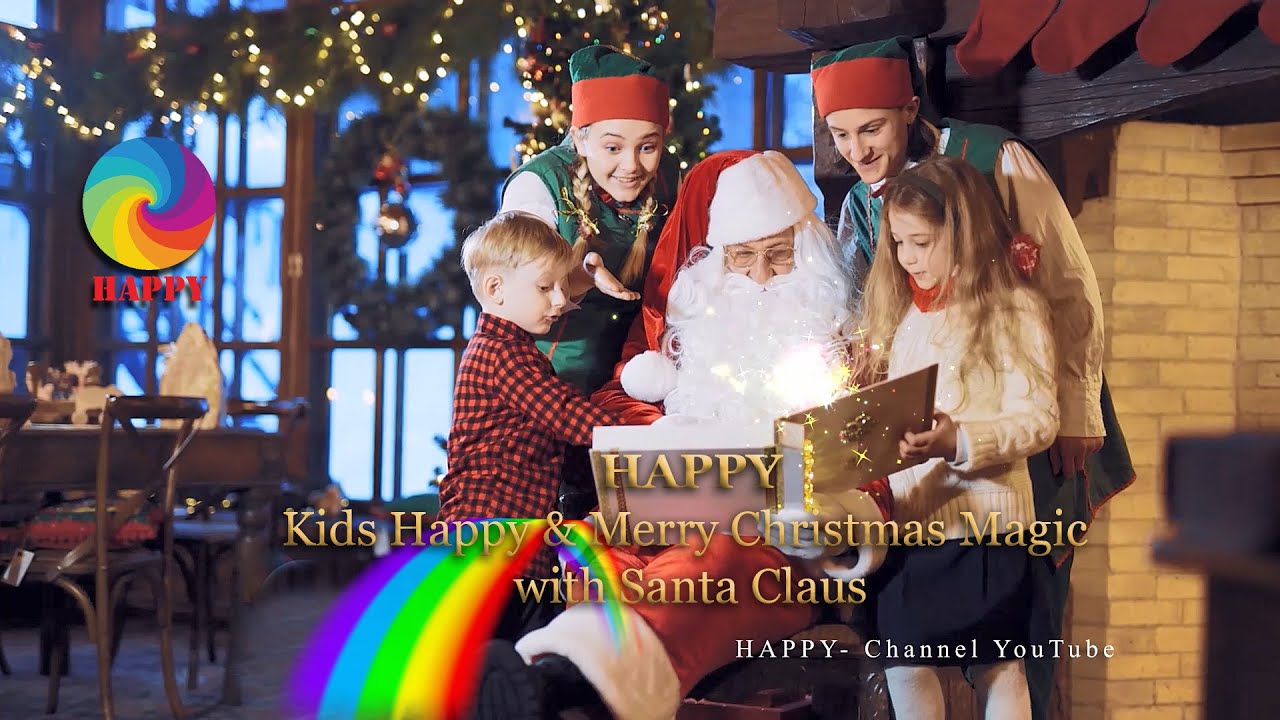 Happy -  Merry Christmas Magic Santa Claus & Magical Book