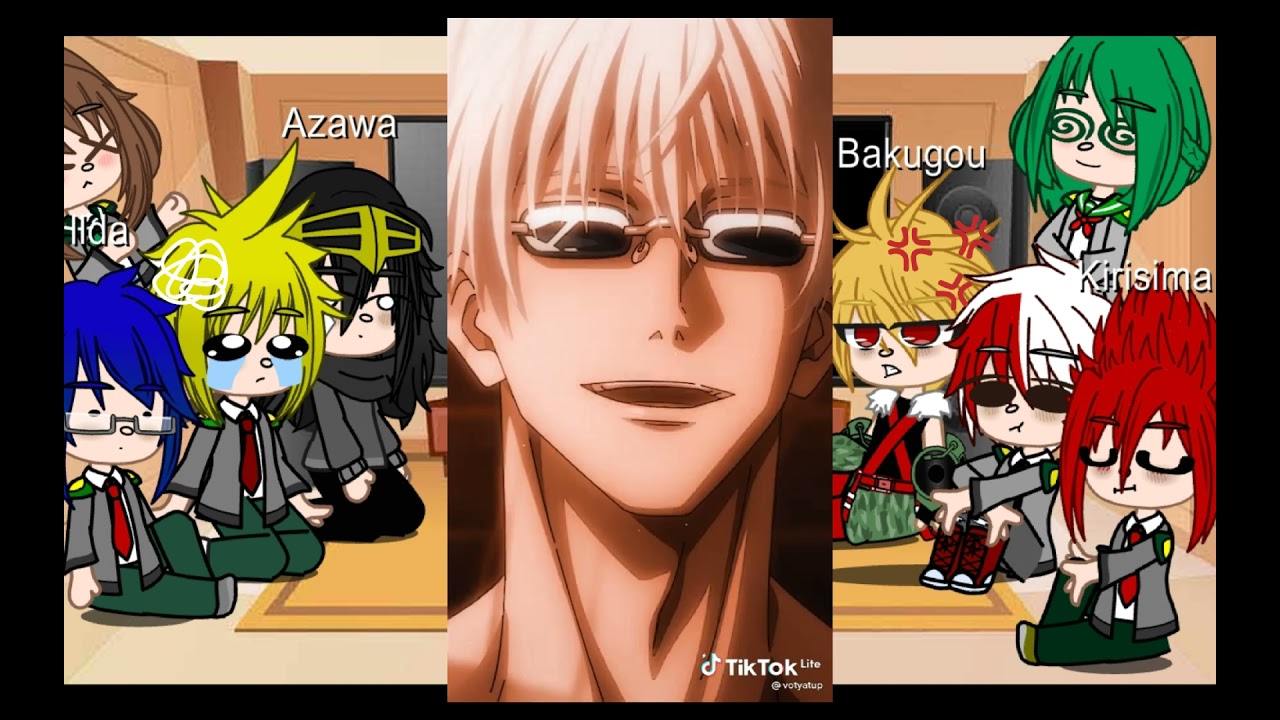 mha//bnha react to deku as gojo satoru [AU] [Remake]