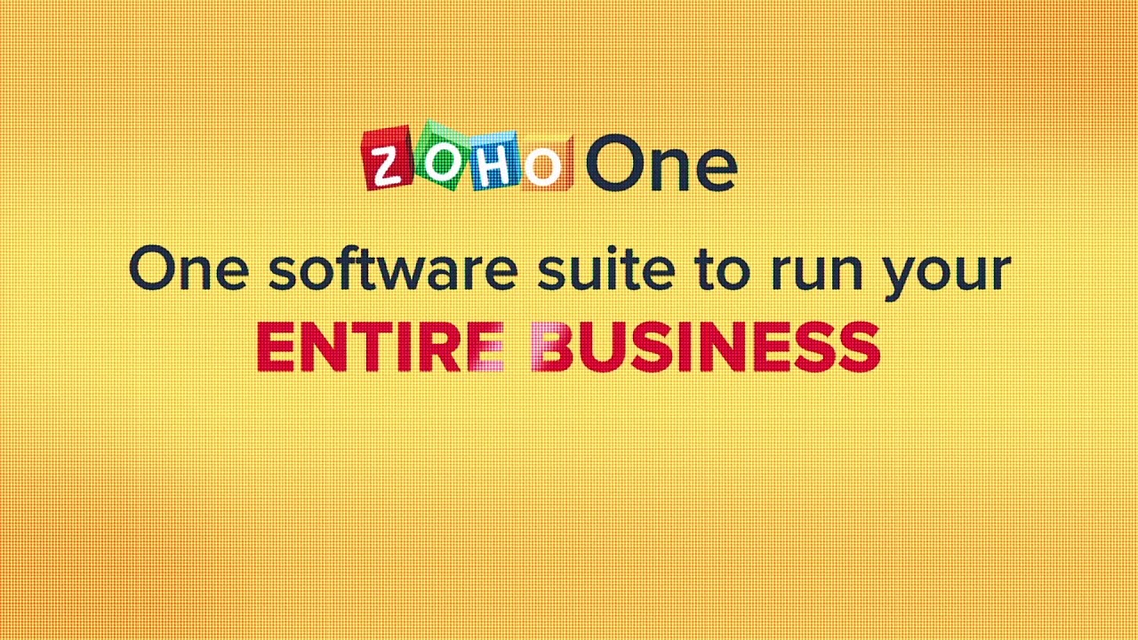Run your entire business with Zoho One