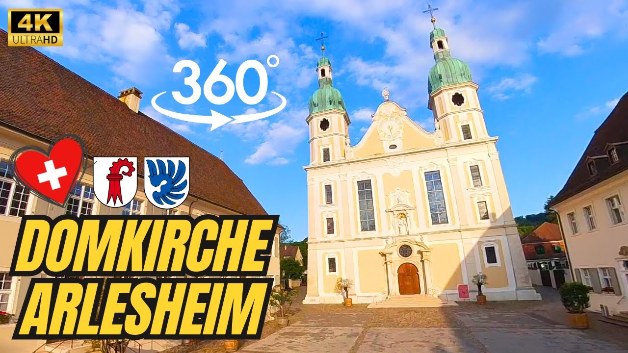 Most beautiful Church in Arlesheim, Switzerland【4K VR  360° VIEW】