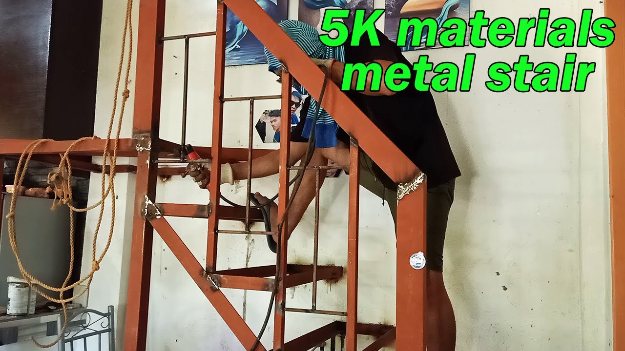 5K materials for metal stair | L type stair for 2ndfloor. (part 6)