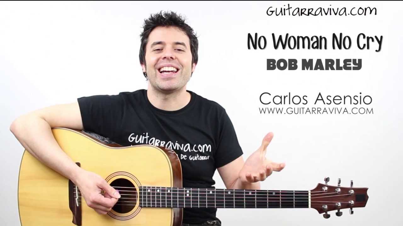 Como tocar Bob Marley No Woman guitarra Acordes de No Woman No Cry Tutorial y Ritmo paso a paso!