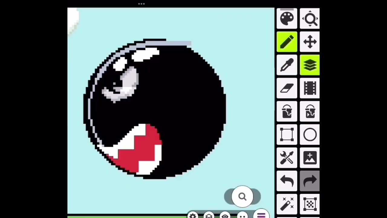 Pixel Art - Creating Bullet Bill (Super Mario World) using Pixel Studio
