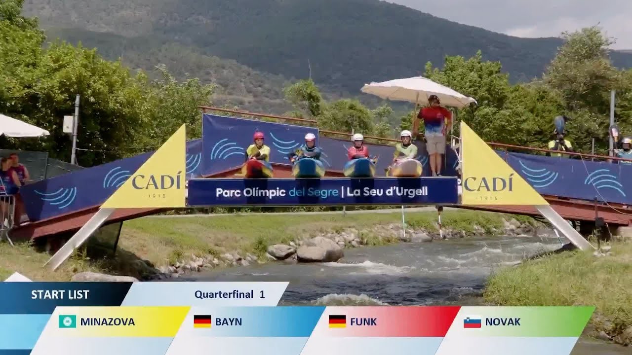 Women's Kayak Cross Quarter Final 1 / 2025 ICF Canoe-Kayak Slalom World Cup La Seu d'Urgell Spain