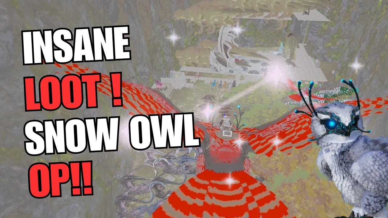 INSANE Snow  Dive ONLINE RAID! Through Enemy Walls - ARK PvP (INX 4Man)