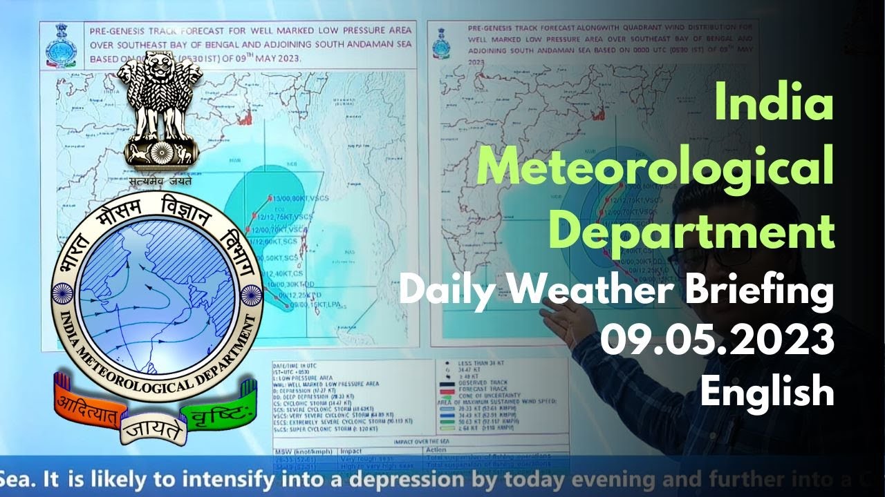 Daily Weather Video (English) Dated 09.05.2023#Wind #IMD #India #Weather #climateofindia