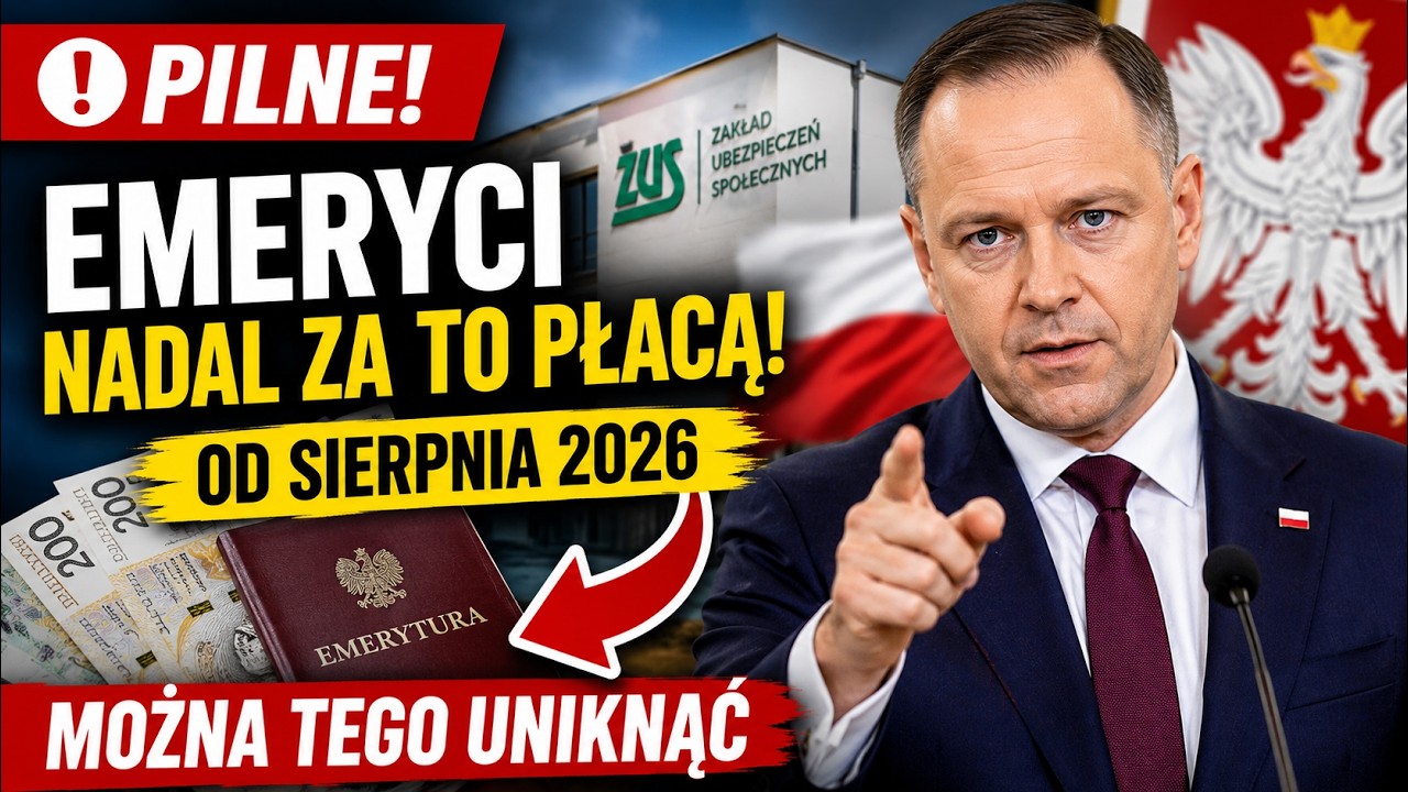 🚨 Wielu emeryt&oacute;w nadal za TO płaci! Od sierpnia 2026 można tego uniknąć