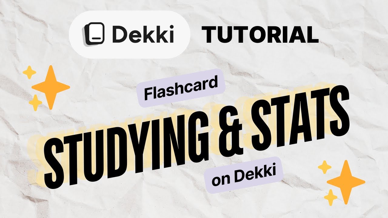 Study Flashcards & Review Stats (Dekki Tutorial)