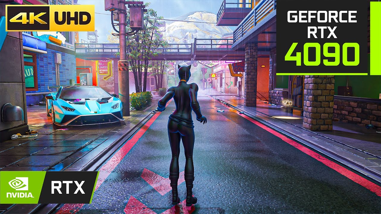 Fortnite CATWOMEN SKIN Gameplay : Chapter 6 Season 2 | RTX 4090 + 4K MAX Settings + Ray Tracing ON