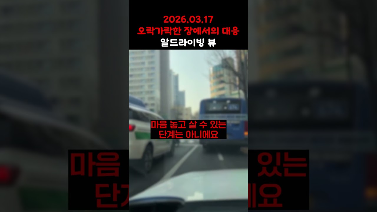 [R드라이빙뷰] 오락가락한 장 대응