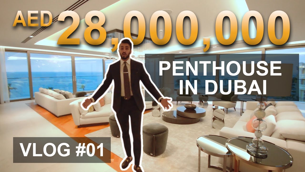 28 MILLION PENTHOUSE in Dubai’s Palm Jumeirah Island W Residences and Address JBR | Property Vlog 1