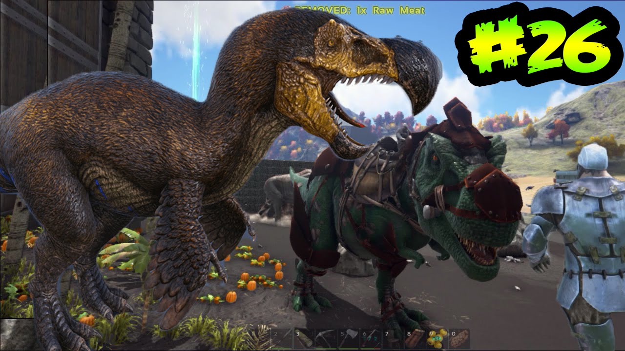 Halloween en ARK - El DodoRex y La Armadura de Batalla de mi T-Rex