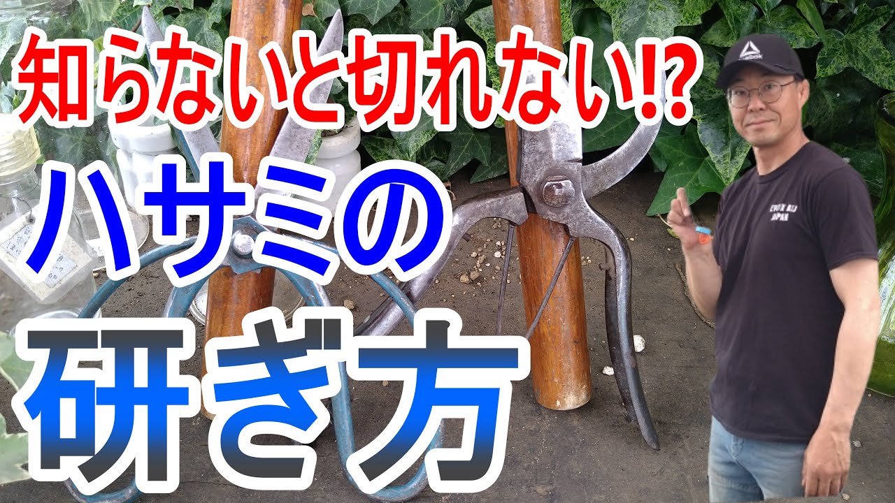 [ガーデニング] ハサミの研ぎ方「キャリア29年のプロガーデナーが実践する切れるハサミの研ぎ方」