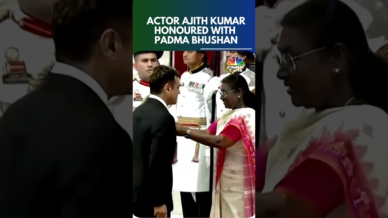 Actor Ajith Kumar Honoured With Padma Bhushan | Padma Awards 2025 | Droupadi Murmu | N18S