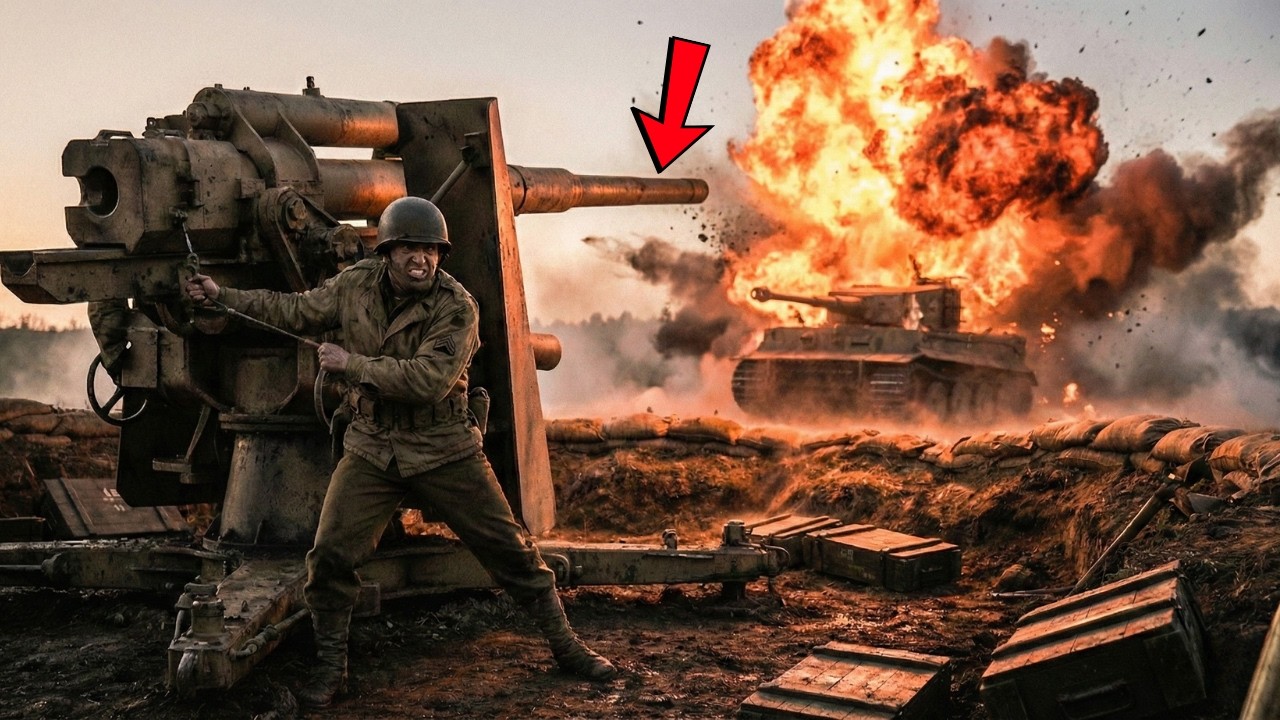 Sie nannten seinen Probeschuss „nur Glück“ – bis er in 11 Minuten vier Tiger-Panzer zerstörte