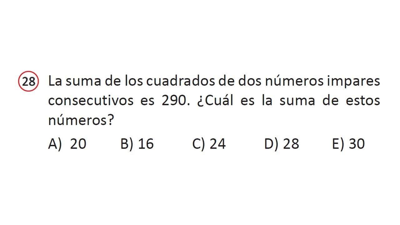 La suma de los cuadrados de dos números impares consecutivos es 290. ¿Cuál es la suma de estos númer