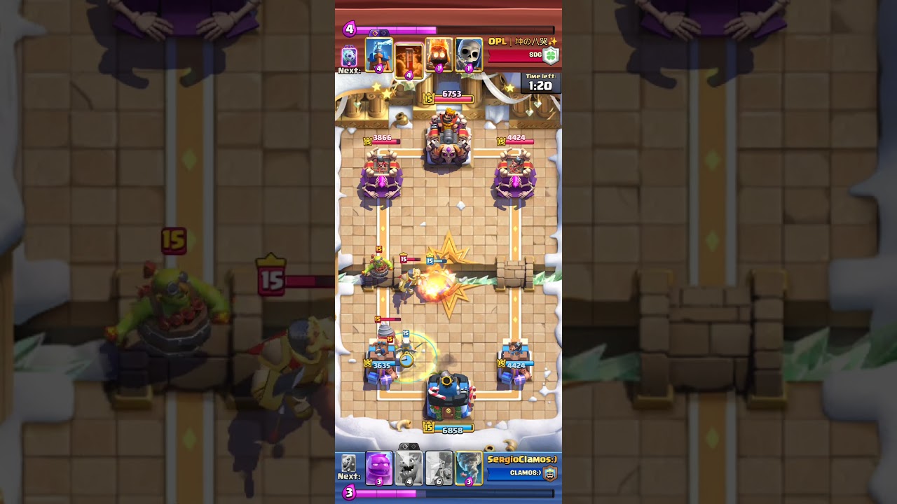 elixir golem vs drill clash royale #clashroyale #gaming