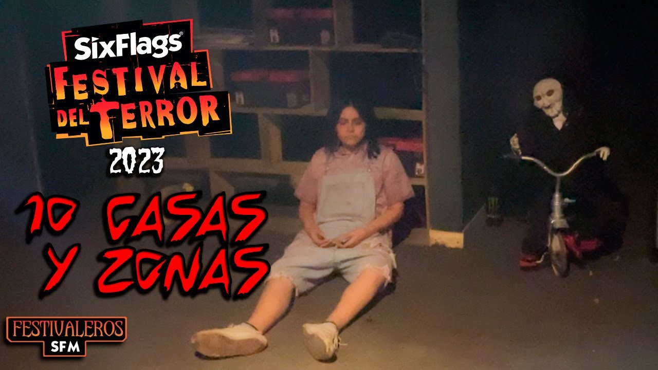 Festival del Terror Six Flags México 2023 | Dentro de todas las casas y zonas de espantos