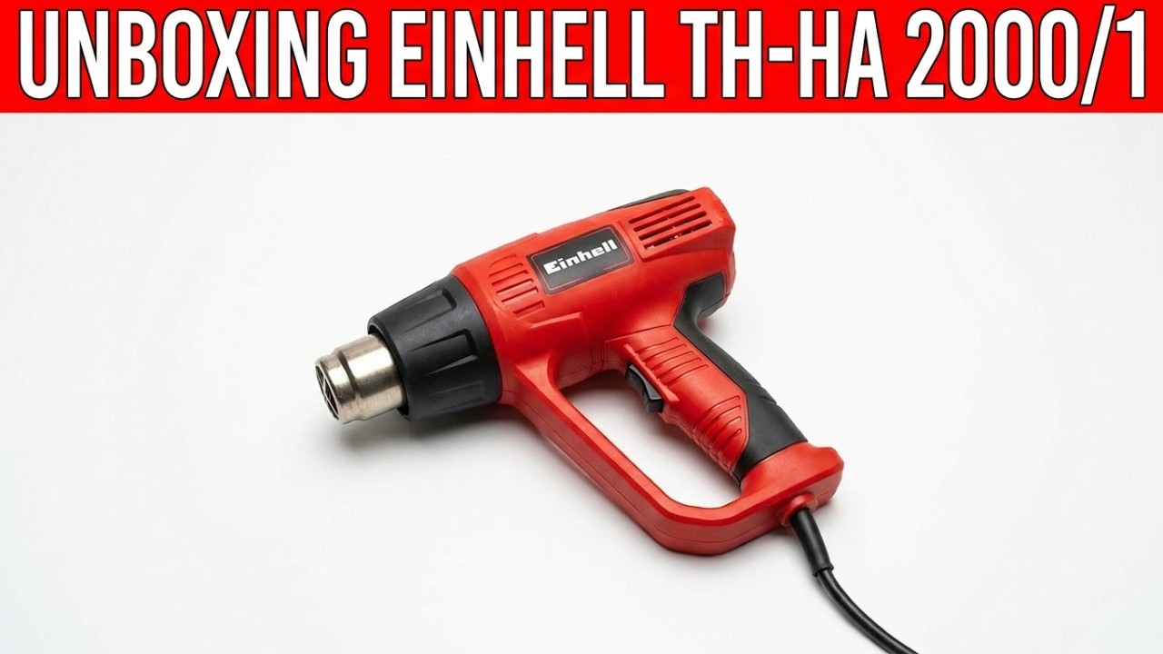 Pistol cu aer cald Einhell TH-HA 2000 W Unboxing